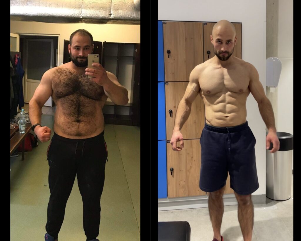 Transformacja Wojciech Lemieszek trener personalny -28kg